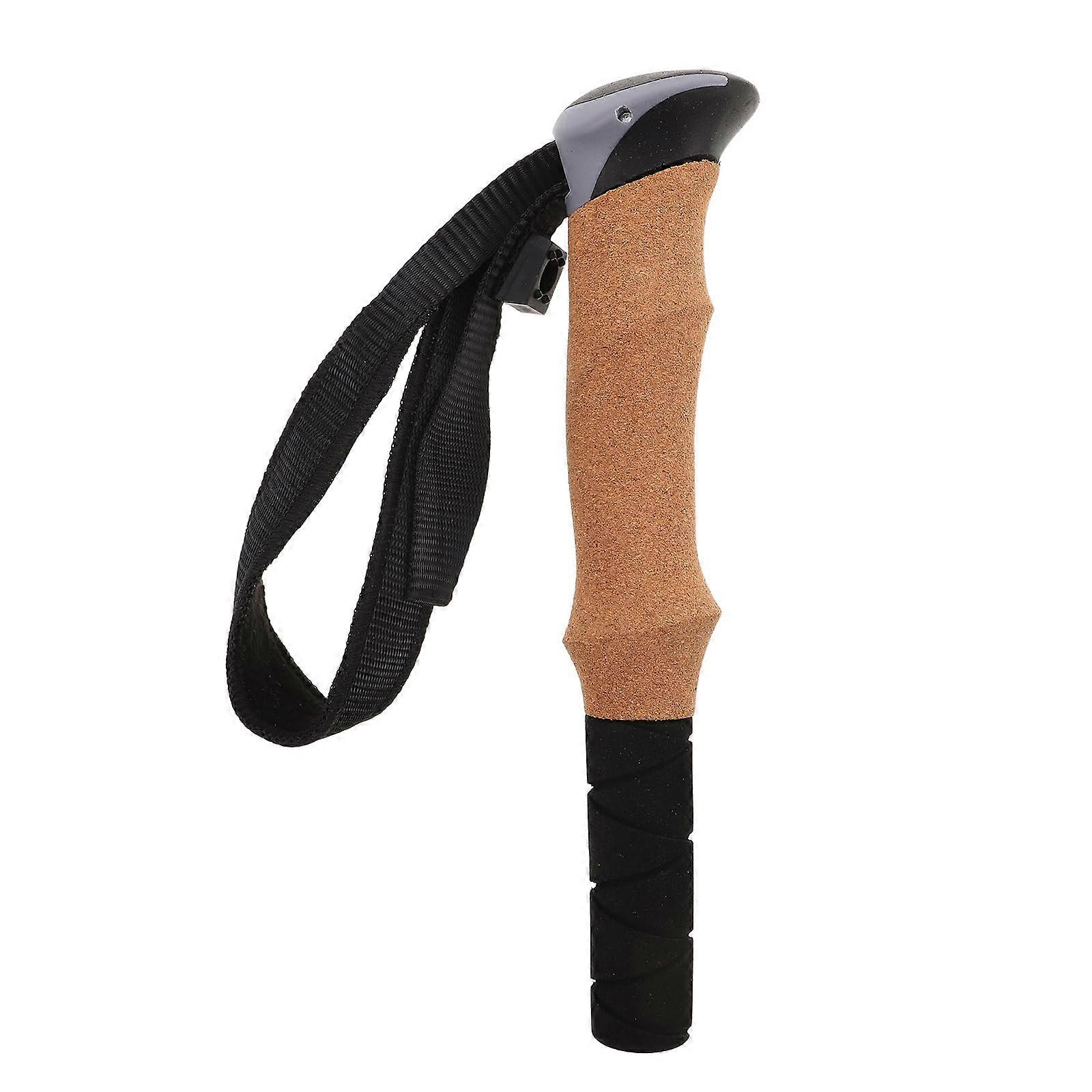 Trekking Pole Handle Replacement with Ergonomic Cork Grip and Wrist Strap for Hiking and Skiing