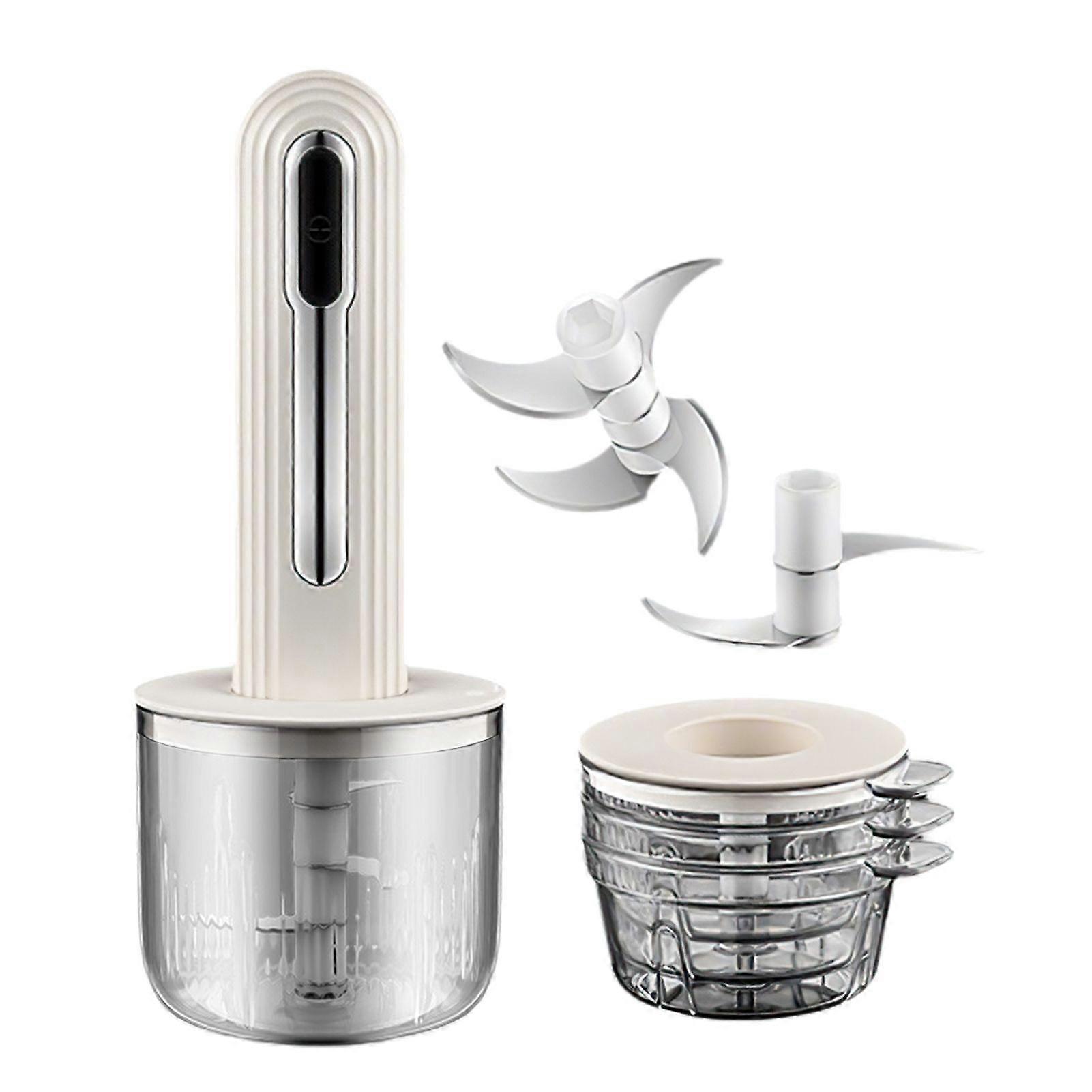 Electric Meat Grinder and Chopper, 400ml Capacity, Multi-purpose Kitchen Food Processor for Meat & Vegetables