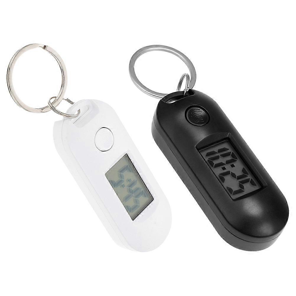 Watch for Students 2Pcs Keychain Small Electronic Watch