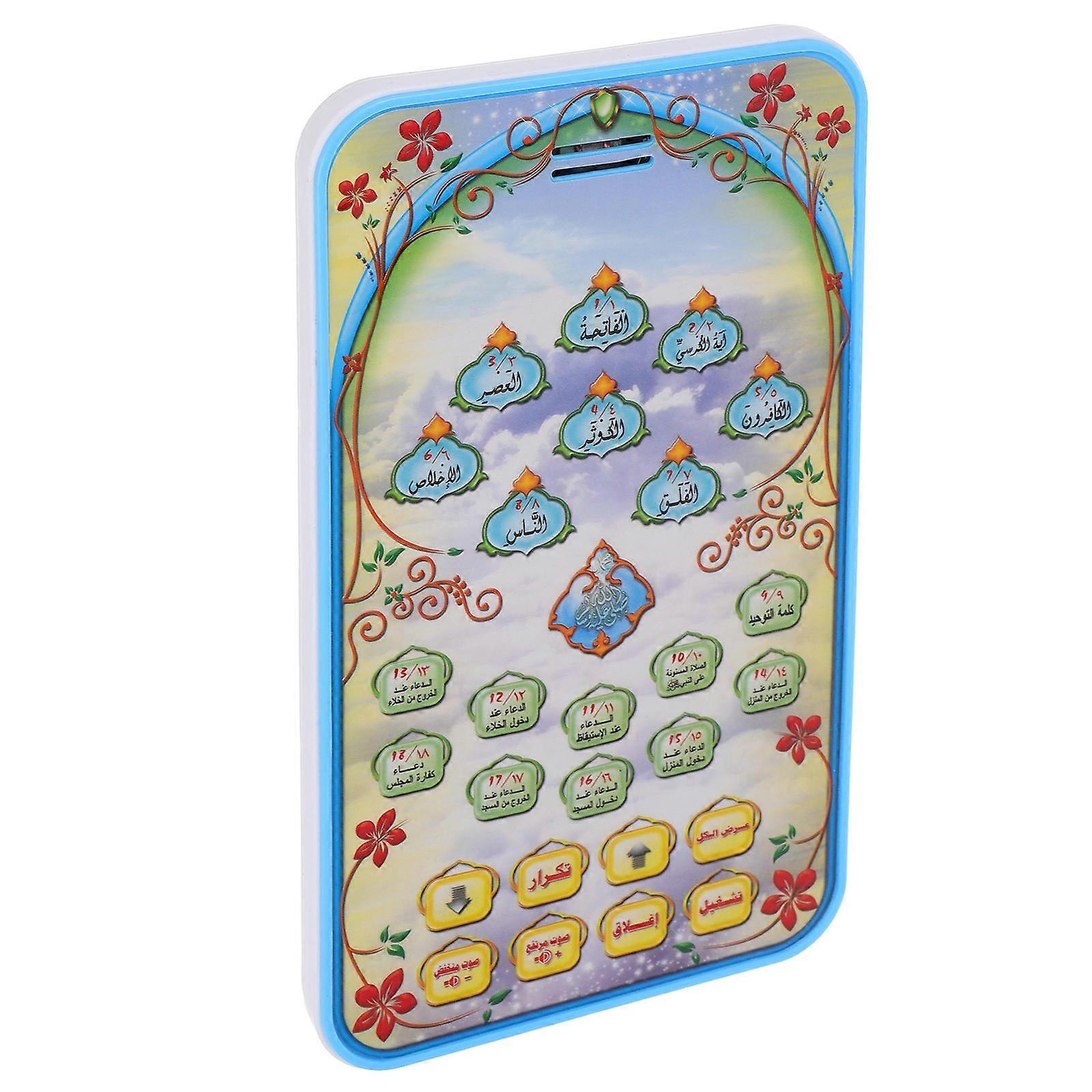 Arabic Learning Machine for Kids Playing Educational Toy Blue