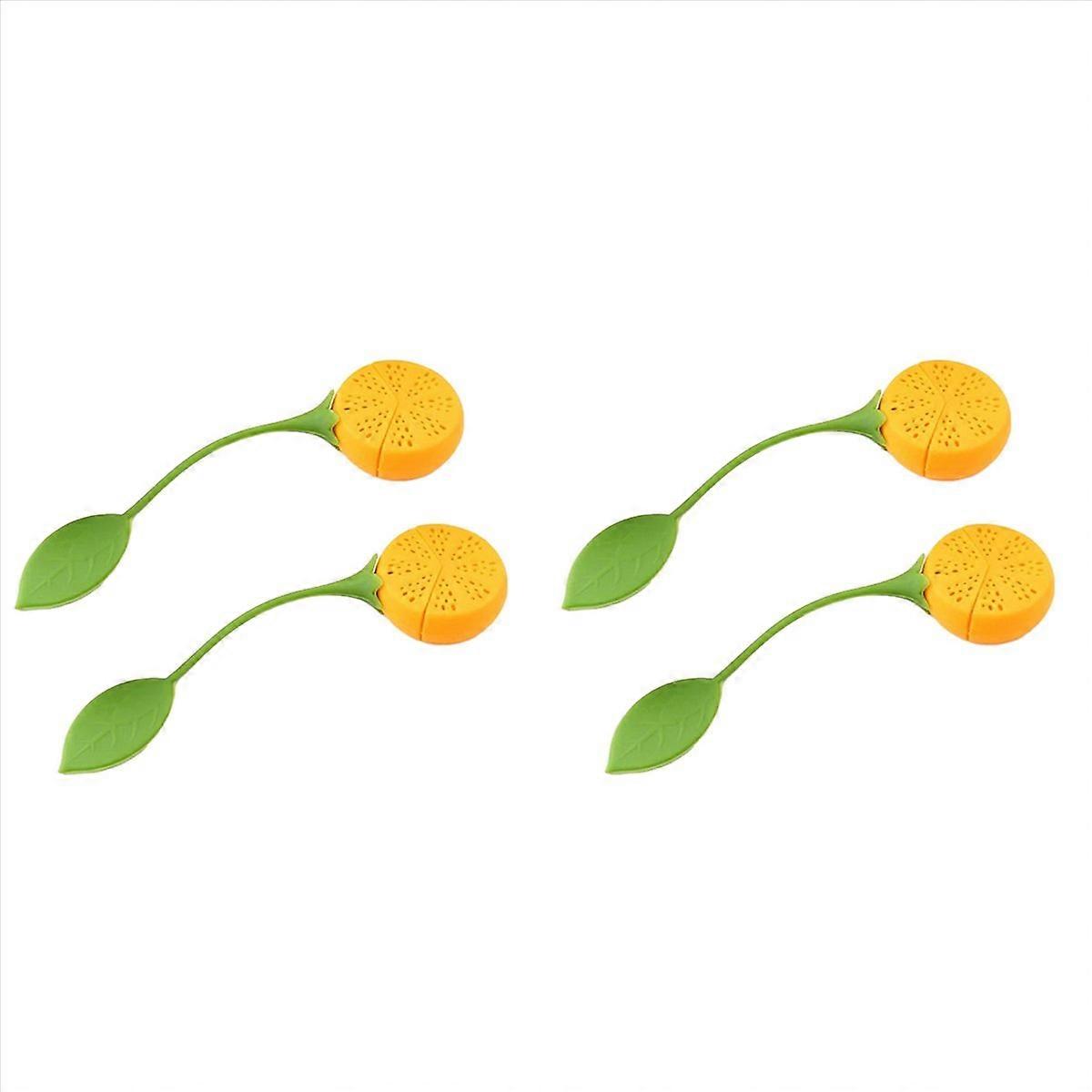 Loose Tea Leaf Strainer Silicone Tea Infuser Lemon