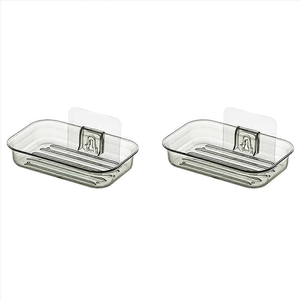 Easy Installation Soap Holder Kitchen Wall Mount Dish No Drill,B