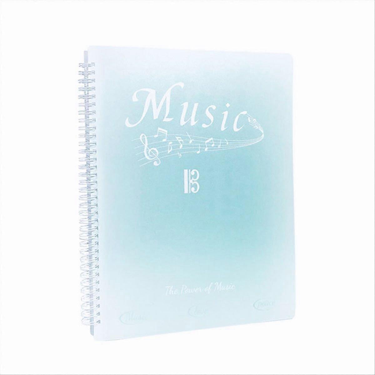 Sheet Music Folder, 40 Pages, Choir Folder,Gradient Emerald Green