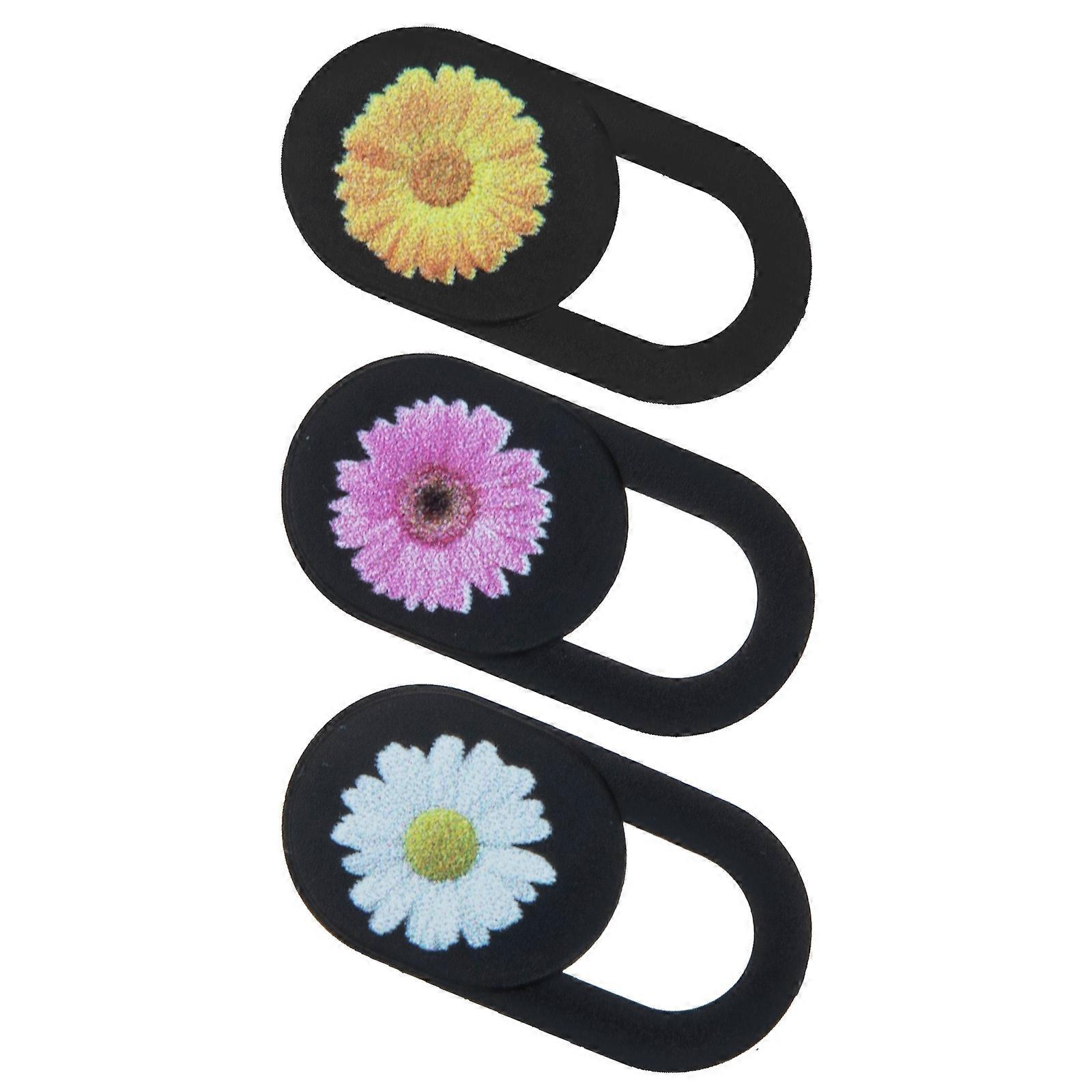 Flower Pattern Laptop Camera Cover Slide for Privacy Protection 15Pcs