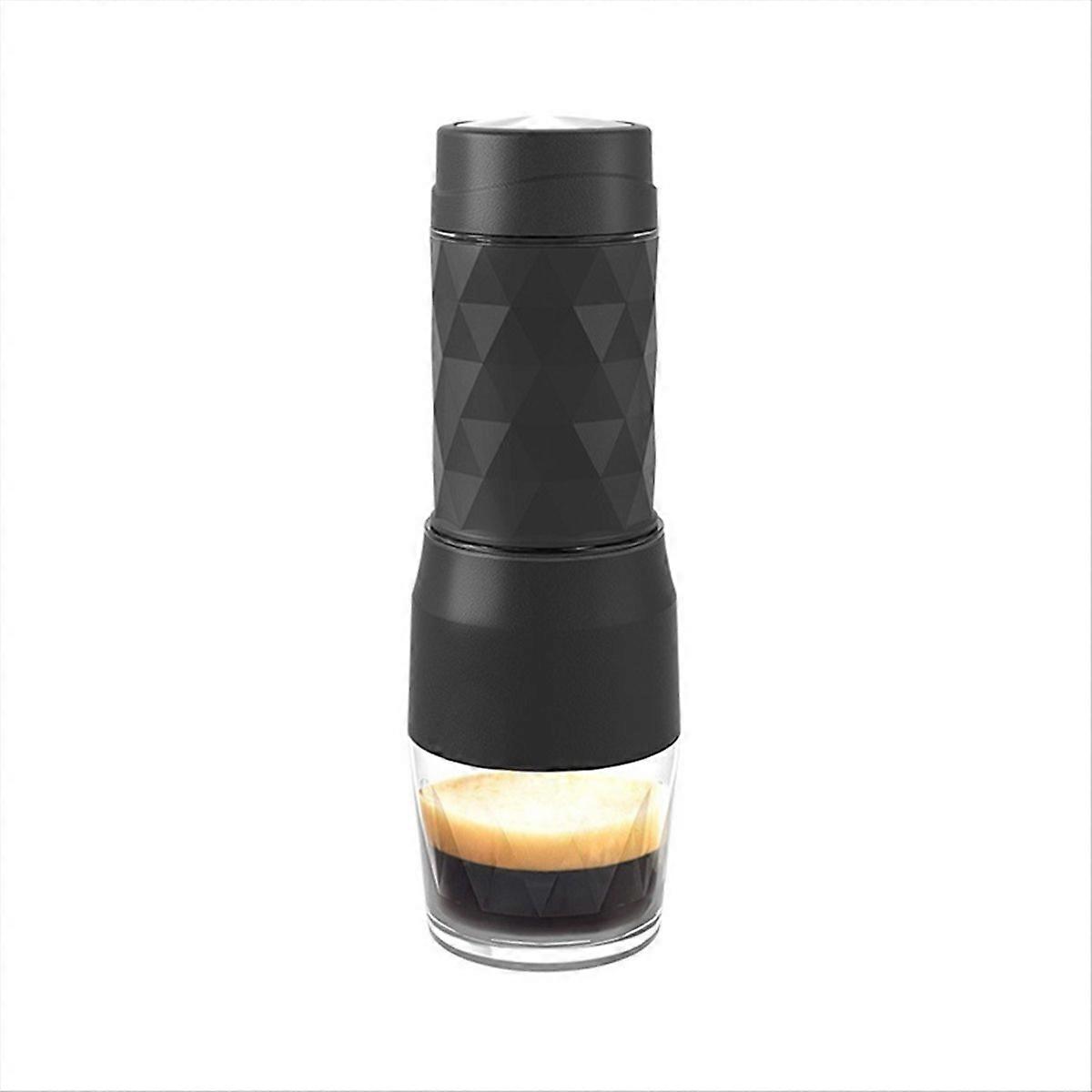 Machine à café expresso portable, noire