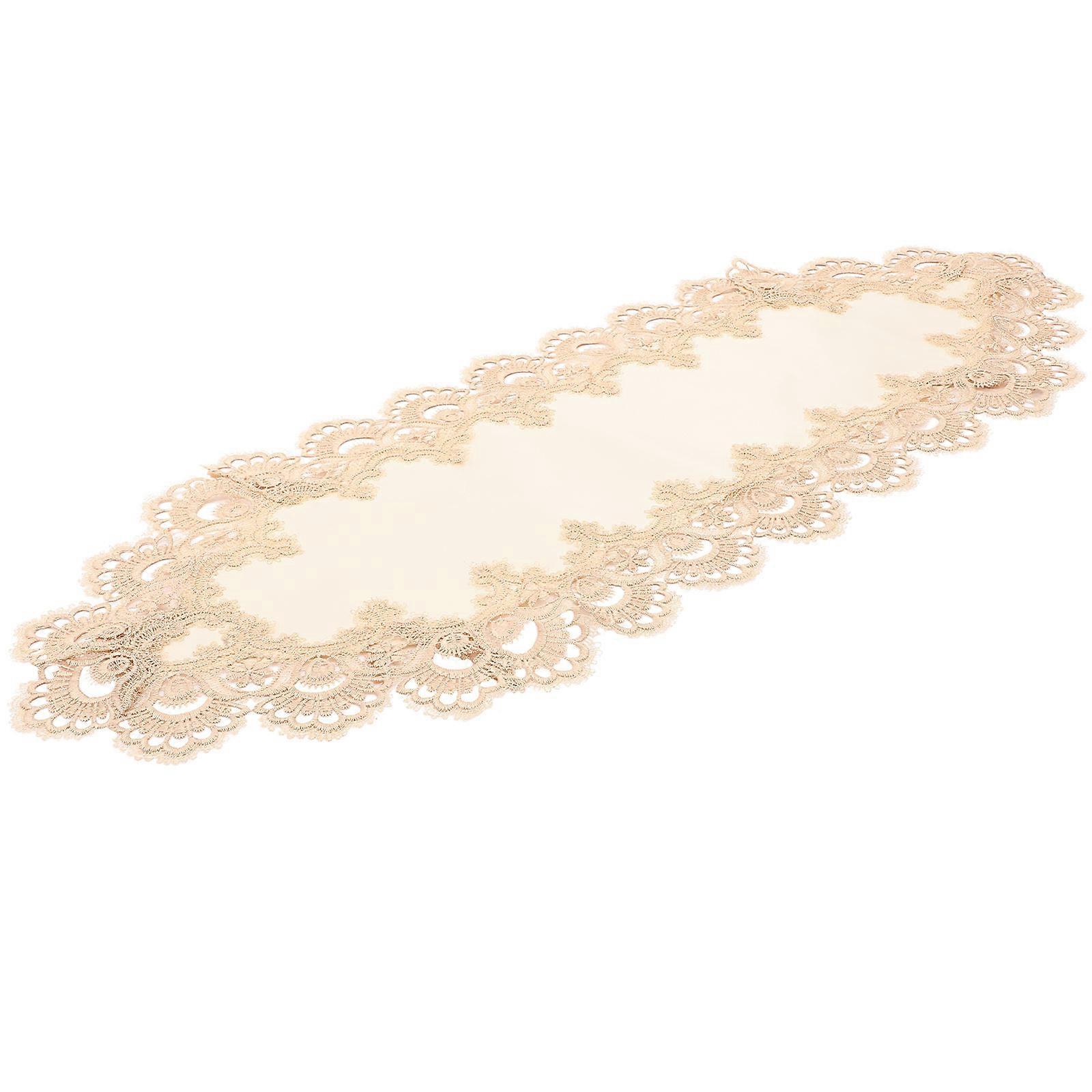 Waterproof Table Cover Lace Tablecloth for Decor Decorative Table Runner