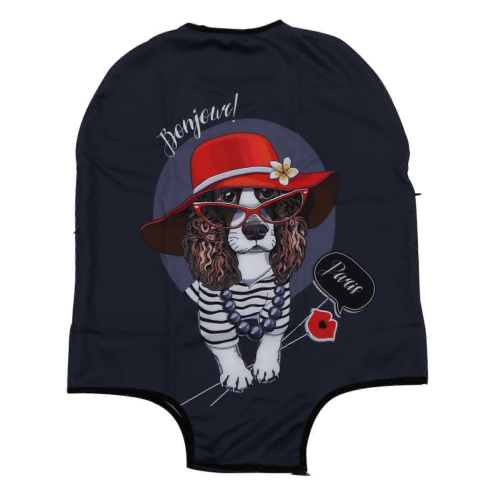 Wear Resistant Suitcase Cover Protective for 2Pcs Dog Pattern Trolley