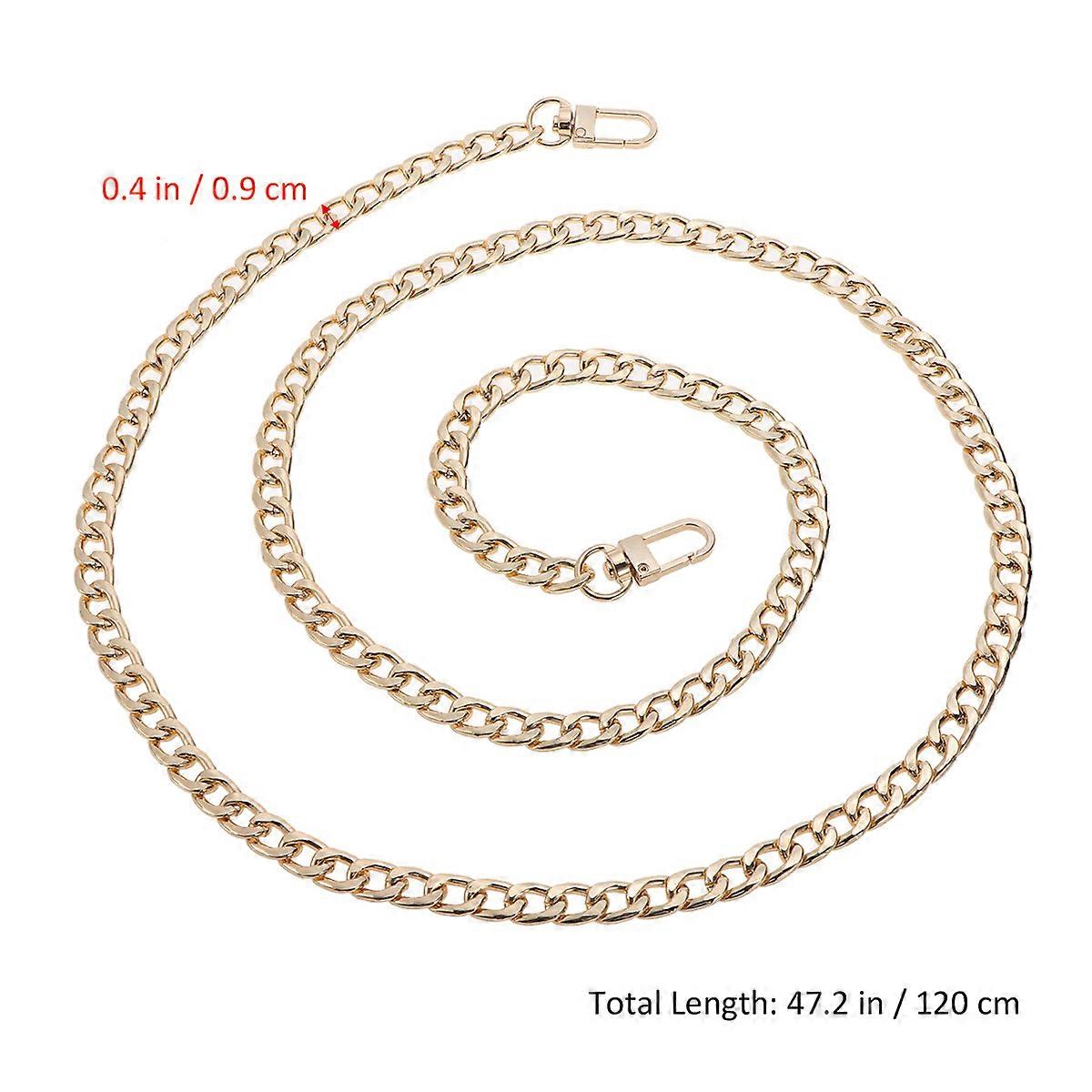 Handbag Chain Metal Iron Strap for Bag Replacement Gold