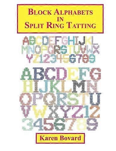 Blok alfabetten in split ring tatting