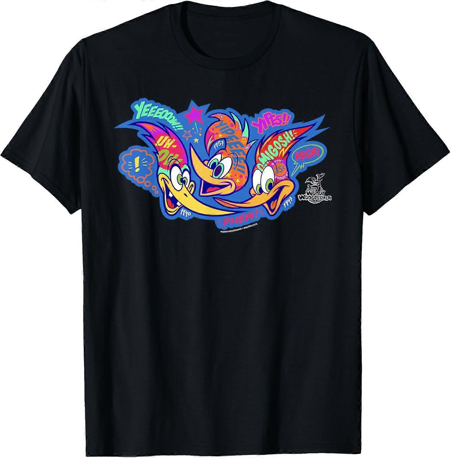 Woody Woodpecker Neon Street Style Catchphrases T-Shirt Type 2392