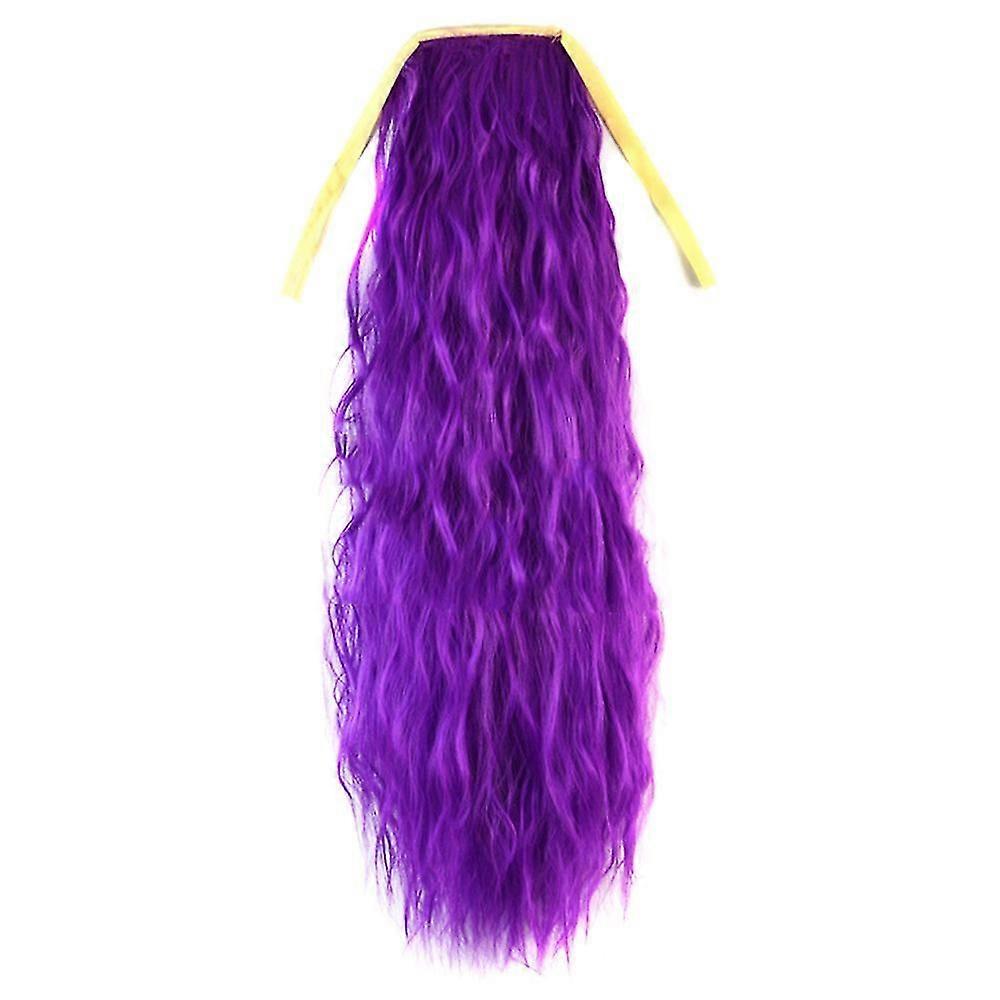 Violet Horsetail Wig Corn Hot