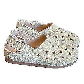 Sandali estivi da bambina, sandali da spiaggia con suola morbida e fori, scarpe da gioco per bambine e bambini, beige, 2,5-3 anni