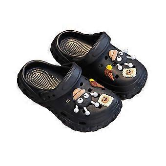 Kids Toddler Garden Clogs Non Beach Pool Slide Water Shoes Indoor Outdoor Clogs Sandals for Boys Girls Black 14-14.5Years