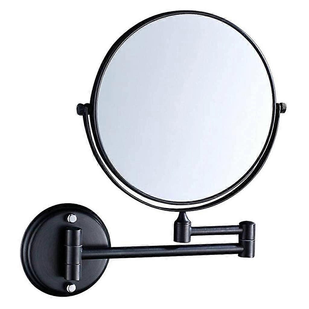 Wall Mounted Makeup Mirror 3X Magnification DoubleSided Rotating Vanity Mirror Copper Finish