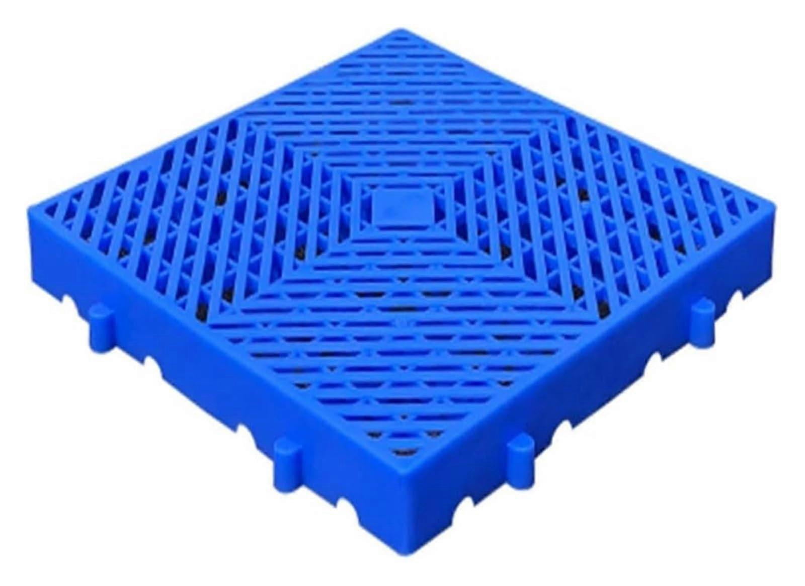 Plastic Pallet Floor Pads 40x40cm, Modular MoistureProof Interlocking Warehouse Storage Platforms, 5PCS