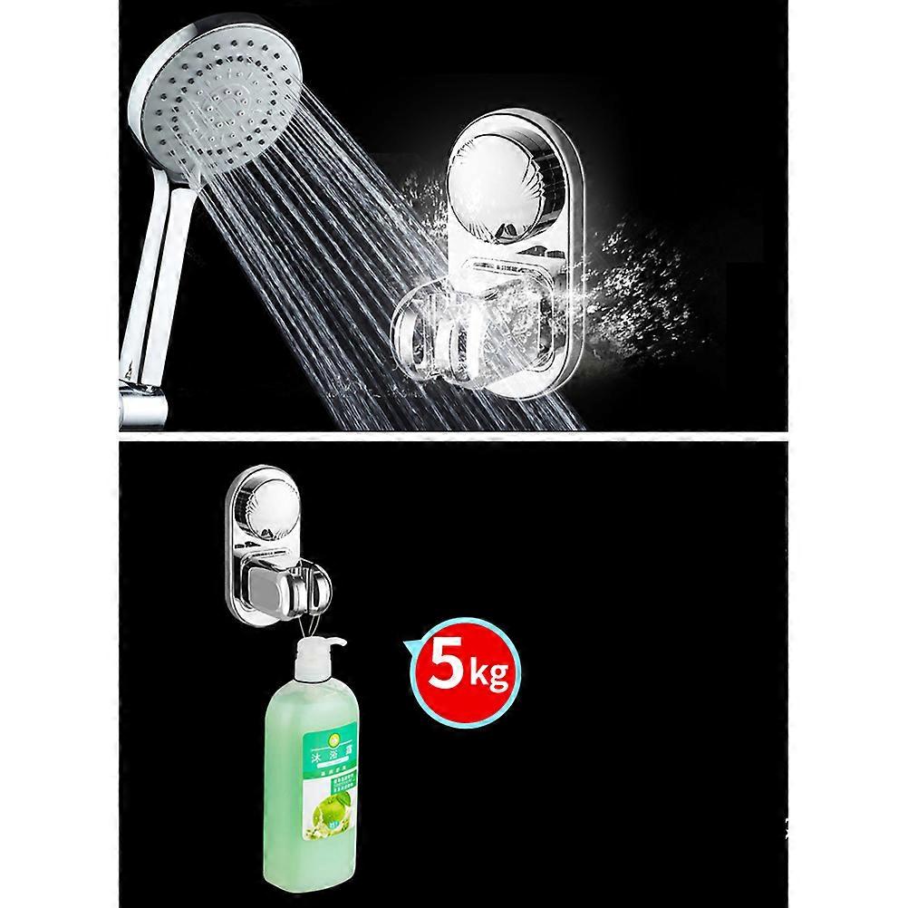 Shower Wall Mount Showerhead Stand Vacuum Suction Cup Bracket 2Pcs Adjustable