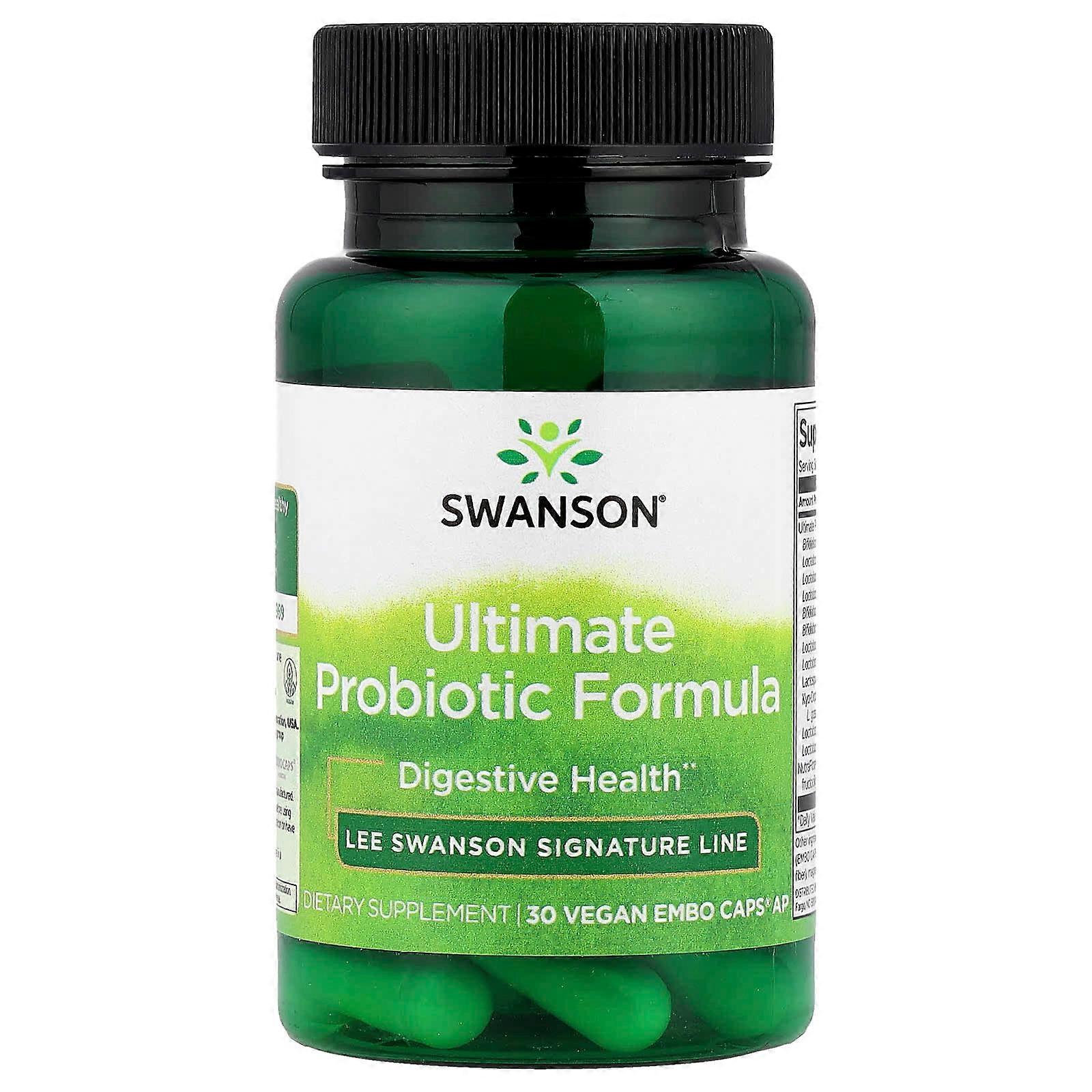 Swanson, Ultimate Probiotic Formula, 30 Veggie Embo Caps Ap
