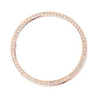 Diamond-mounted Bezel Ring Bezel Loop Cover Anti Scratch Collision Protector Compatible for Galaxy Watch (46mm, Rose Gold)