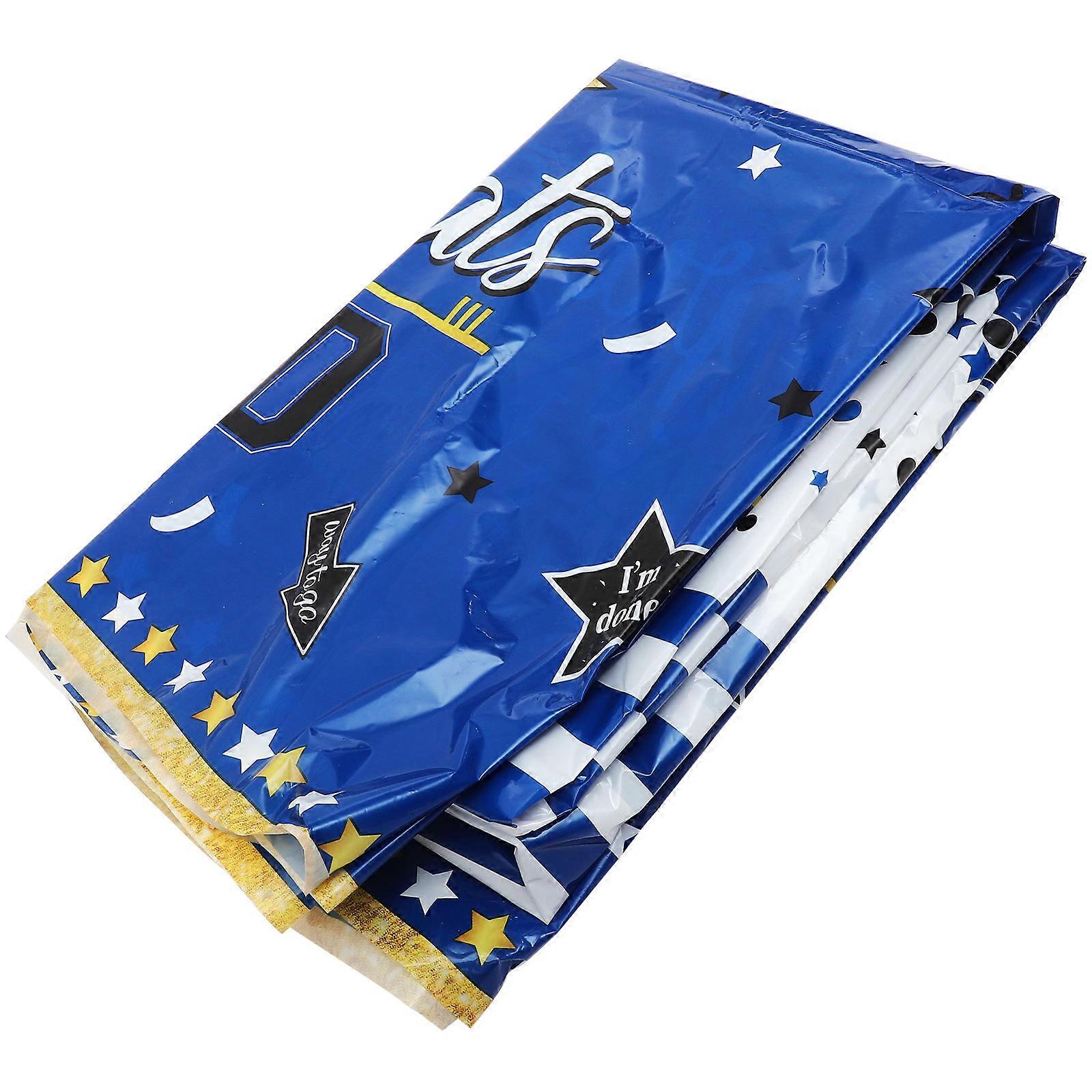 Congrats Grad Graduation Tablecloth Table Cover for 3Pcs Use