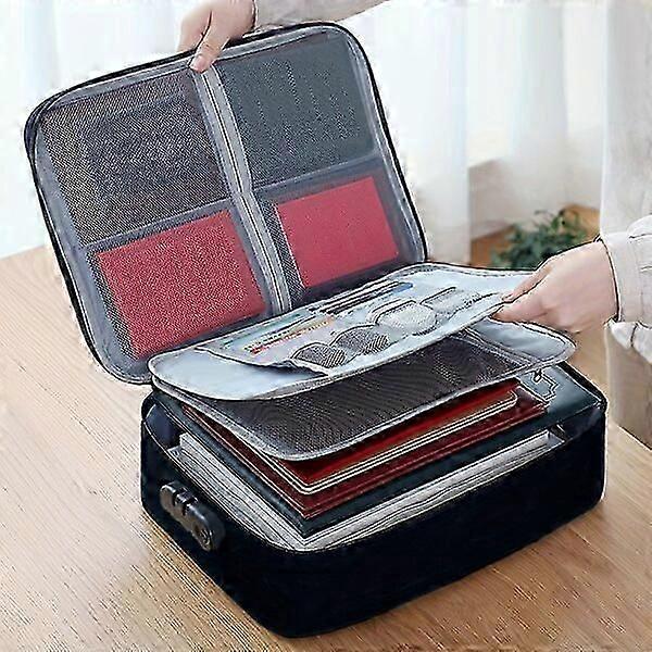 Zipper file storage bag, large space, suitable for multiple scenarios