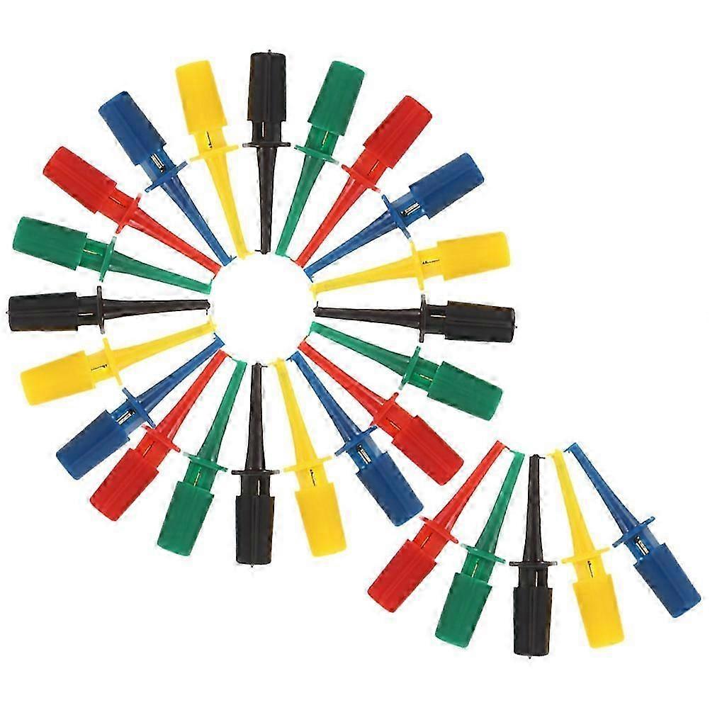 Test Hook Clips for Electronics Multimeter Probe Kit 125Pcs Assorted Colors