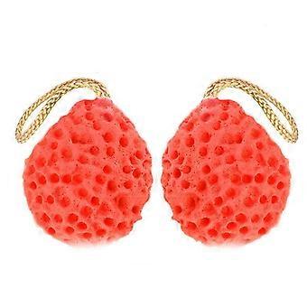 Honeycomb Bath Sponge 3-Pack, Hydrophilic Non-Latex Shower Sponge, Quick-Dry, Produces Rich Lather for Gentle Skin Cleansing