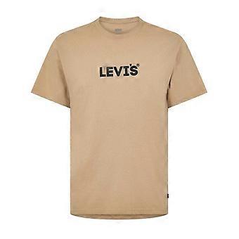 Levi's Herren-T-Shirt mit Rundhalsausschnitt und kreisförmigem Schriftzug