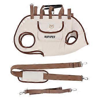 Dog Lift Harness Pet Carrier Bag Portable Breathable Multifunctional Traction Backpack Cat Bag for Outdoor M