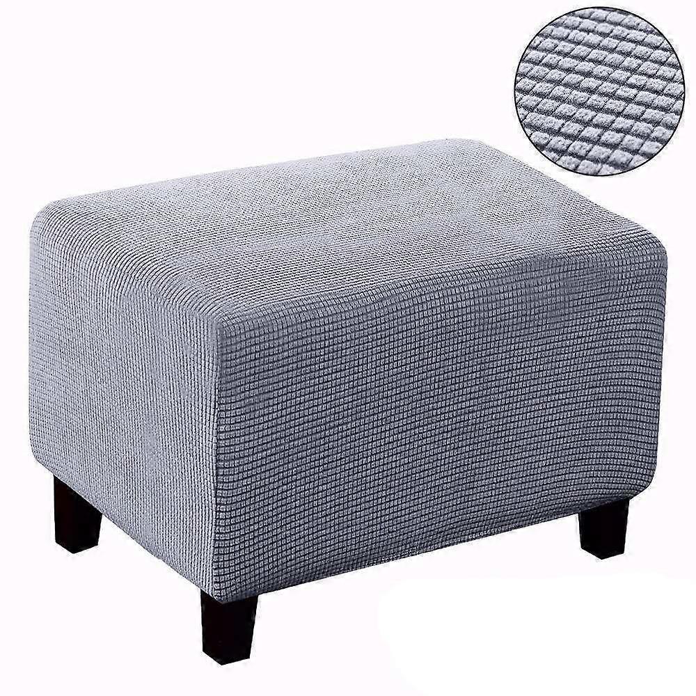 Elastic Protective Cover for Rectangular Footstool