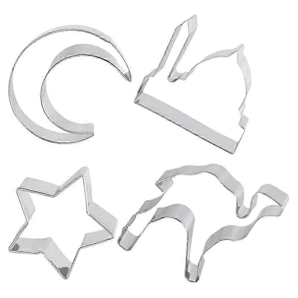 Silver Stainless Steel Cookie Cutter Set for Baking