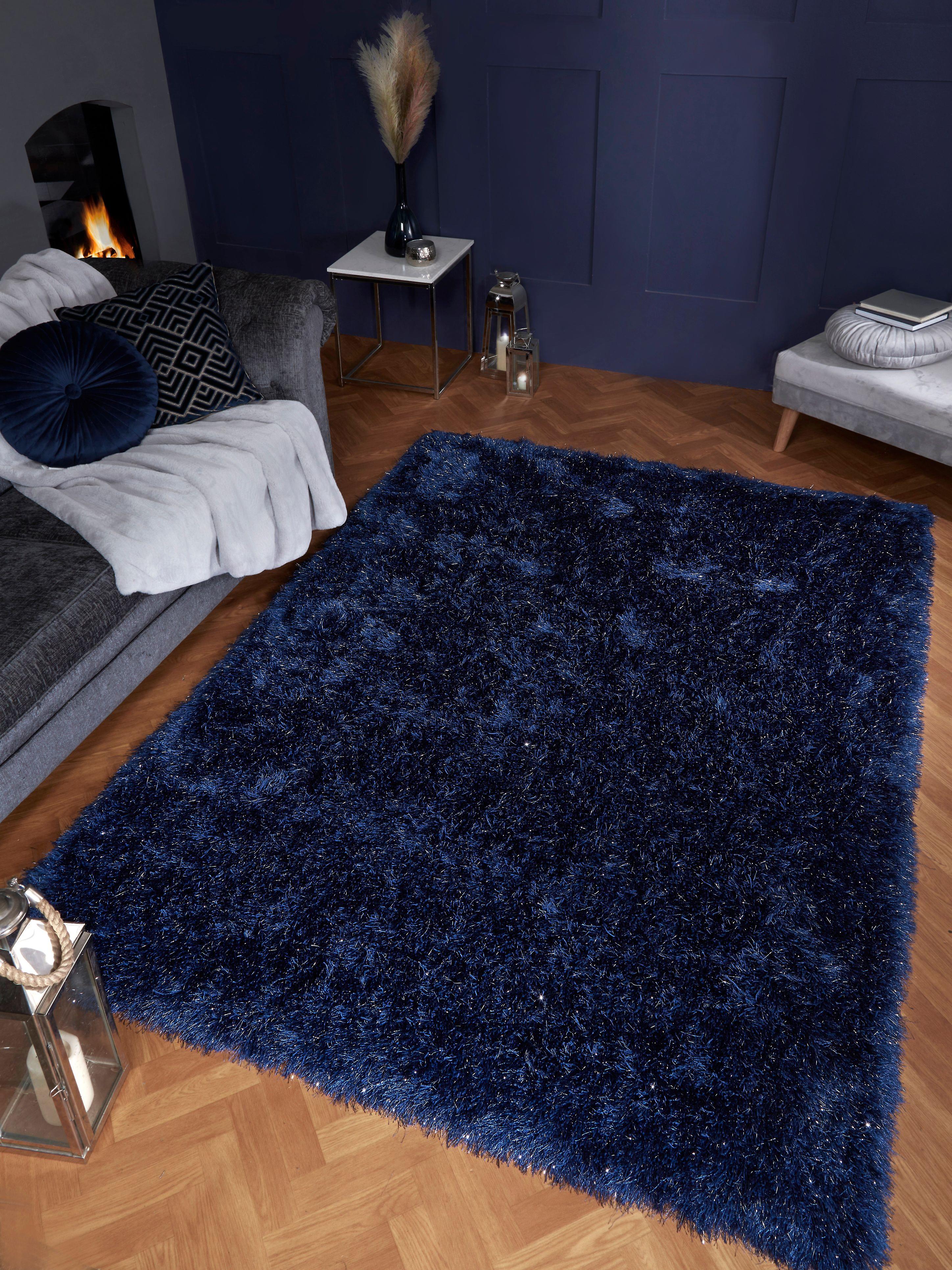 Dazzle Urco Navy  Rectangle Rugs Plain/Nearly Plain Rugs
