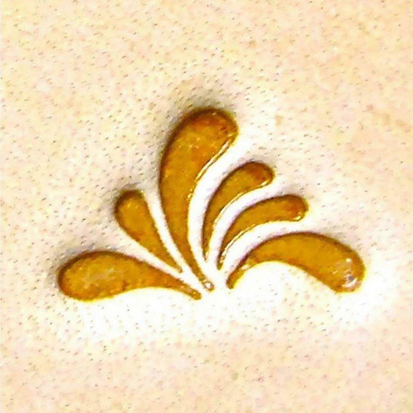 Craft Sha Leathercraft Tool 7x11mm E320 Splash Leaf Pattern Custom Leather Stamp