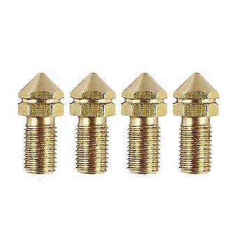 High Temperature Resistance M3 Brass Nozzle 0.4mm for 3D Printer UM3 3.0mm Consumables X4PCS