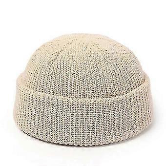 Winter Warm Beanies Casual Short Thread Hip Hop Hat Adult Men Female Wool Knitted Skull Cap Elastic Unisex,H