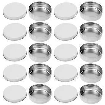 Chemical Cosmetics Aluminum Jar for Storage Use 20Pcs White Aluminum Jars