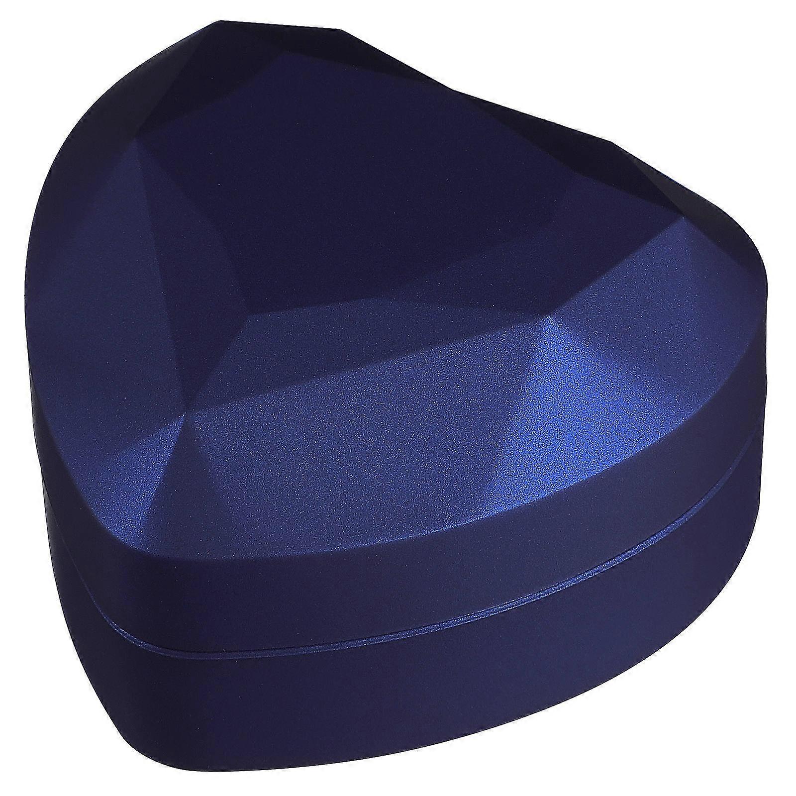 Wedding Heart Shape Ring Box with LED Lighted Storage