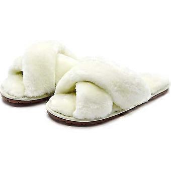 Dames Bont Slippers Flip Flop Open Toe Cozy House Memory Foam Sandalen Slides