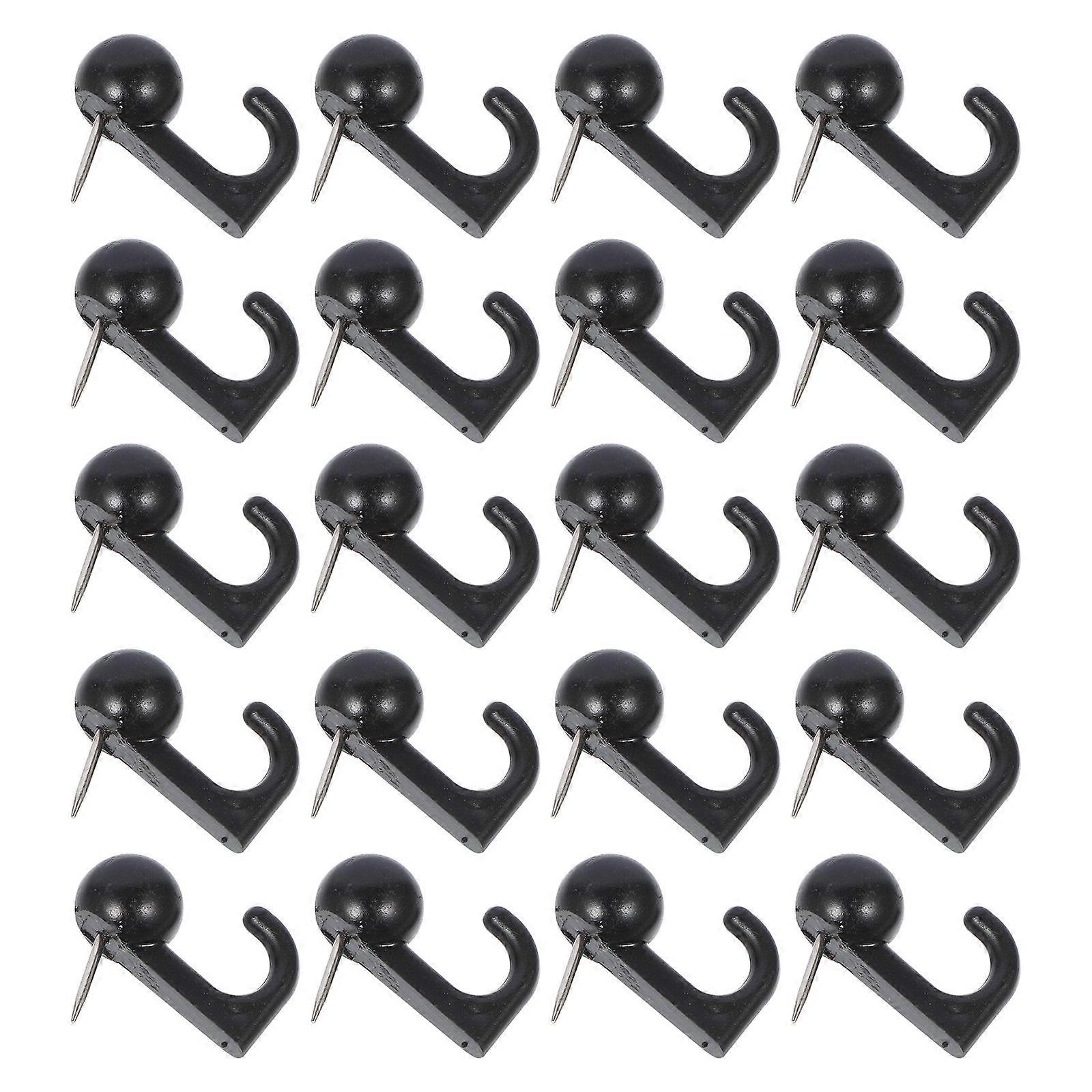 Black Map Marking Nails Multi-Purpose Pushpin Hook for DIY Use 50Pcs
