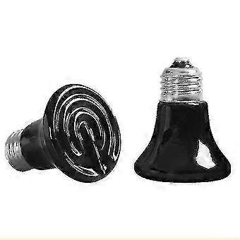 Lampada riscaldante a infrarossi da 100 W in ceramica per terrari di rettili e animali domestici.