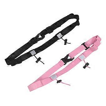 2pcs Race Belt: Running Bib Belt with 6 Loops - Adjustable Elastic Race Number Holder with Reflective for Marathon Cycling Jogging Trail Running