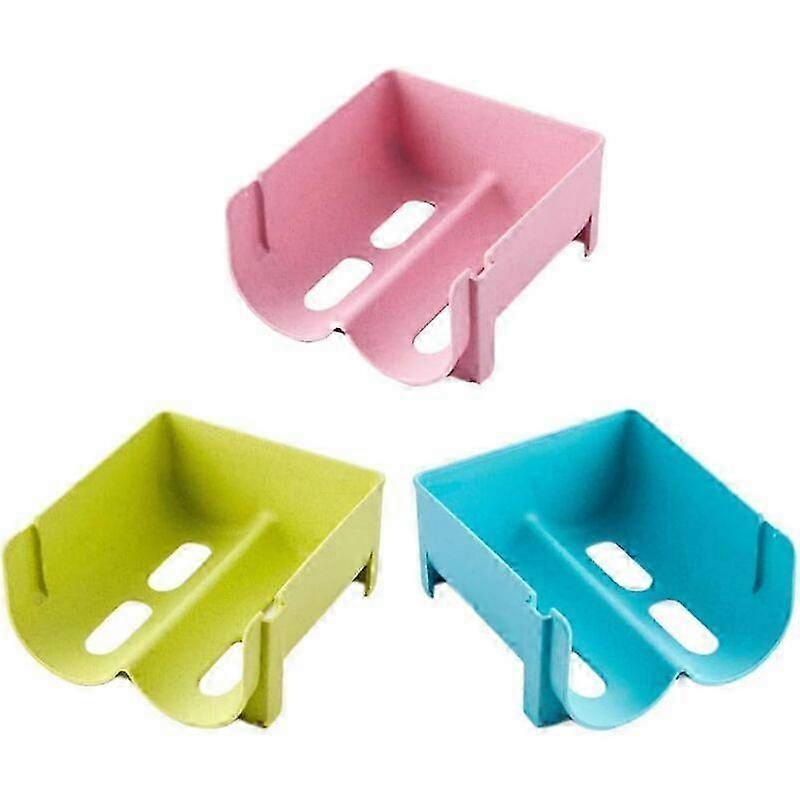 3 Piece Fridge Bottle Storage Beer Rack Refrigerator Plastic Stackable Wine Rack Stackable Wine Rack in Fridge Stackable Bottle Holder (3 Colors)