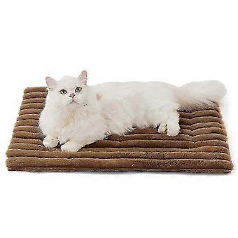 Self-Warming Pet Bed Mat, Soft Corduroy-Fleece, Anti-Slip, Machine Washable, Anxiety Relief for Cats and Dogs, Multiple Sizes