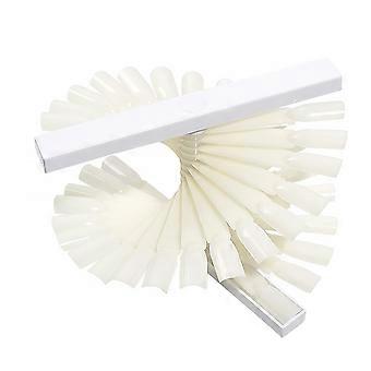 Nail Color Cards Display Plate for Nail Shop Use White Screw Stand