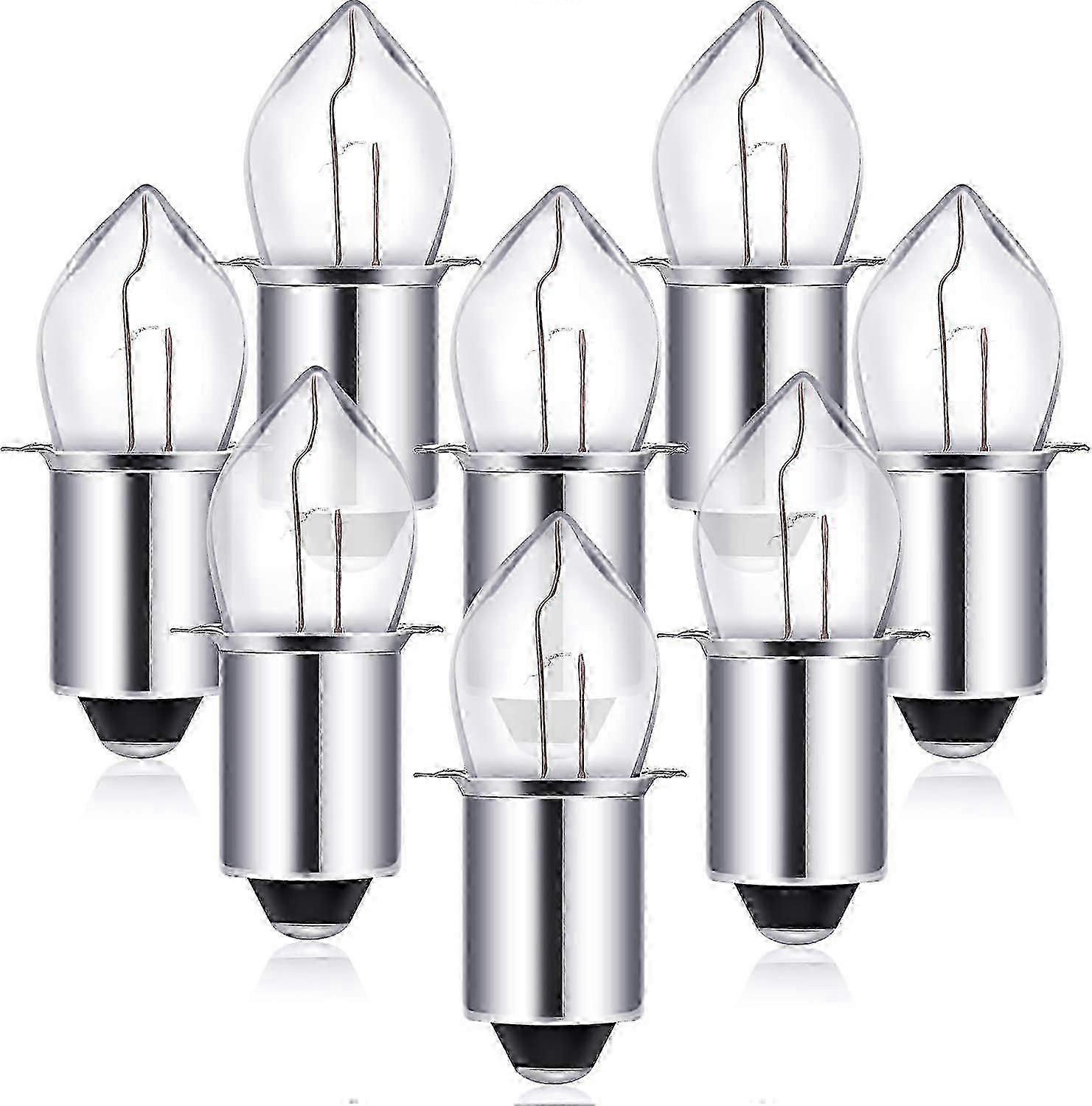 8 Pieces 2d-2.4-volt 0.7a Krypton Flashlight Bulb Replacement Bayonet Base Bulb