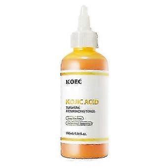 Kojic Acid Kurkuma Toner, een lichte, dagelijkse exfoliërende toner die een ongelijkmatige teint en textuur verbetert voor een stralende huid.