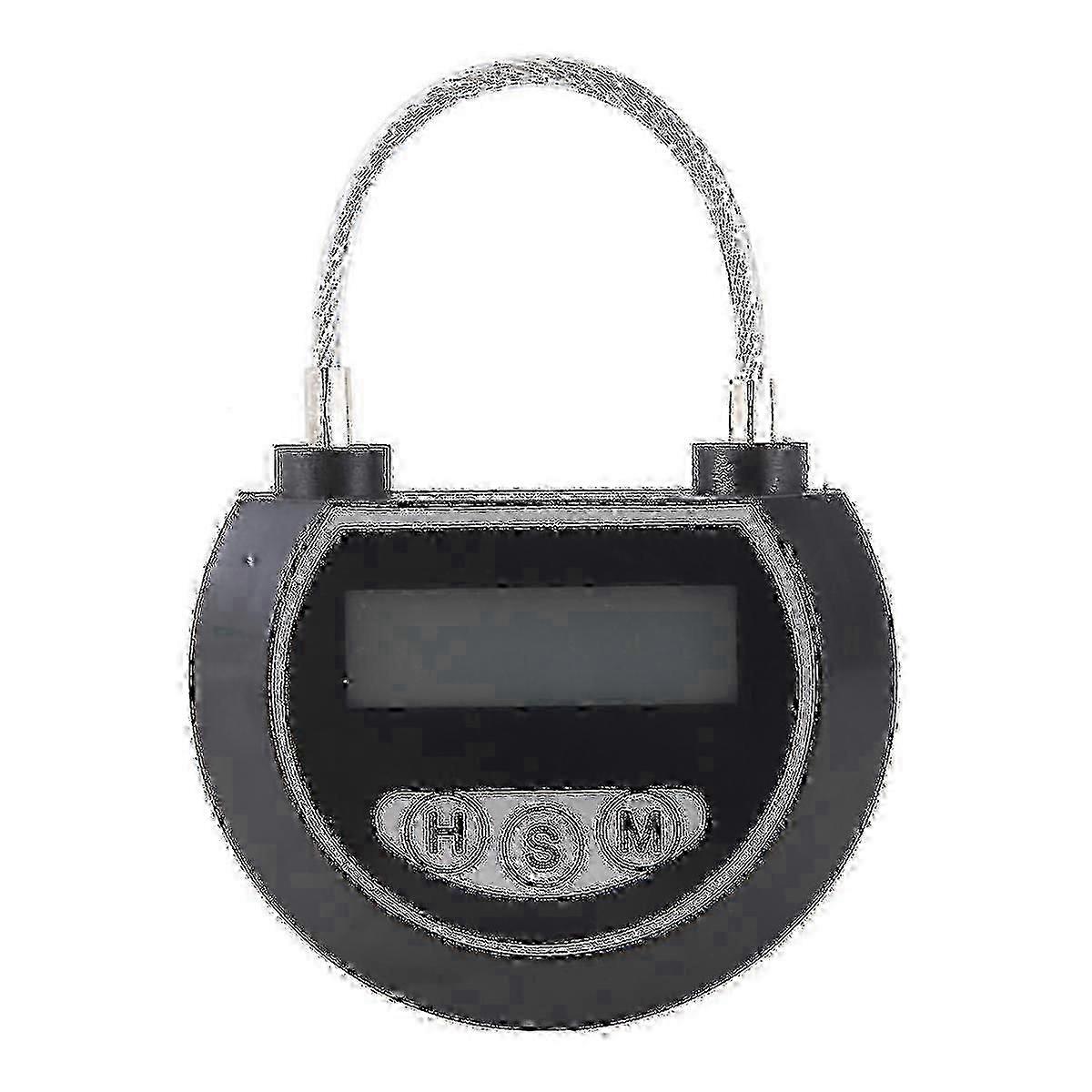 Multi Function Time Lock Bin for Toys Black Electronic Timer Lock Container