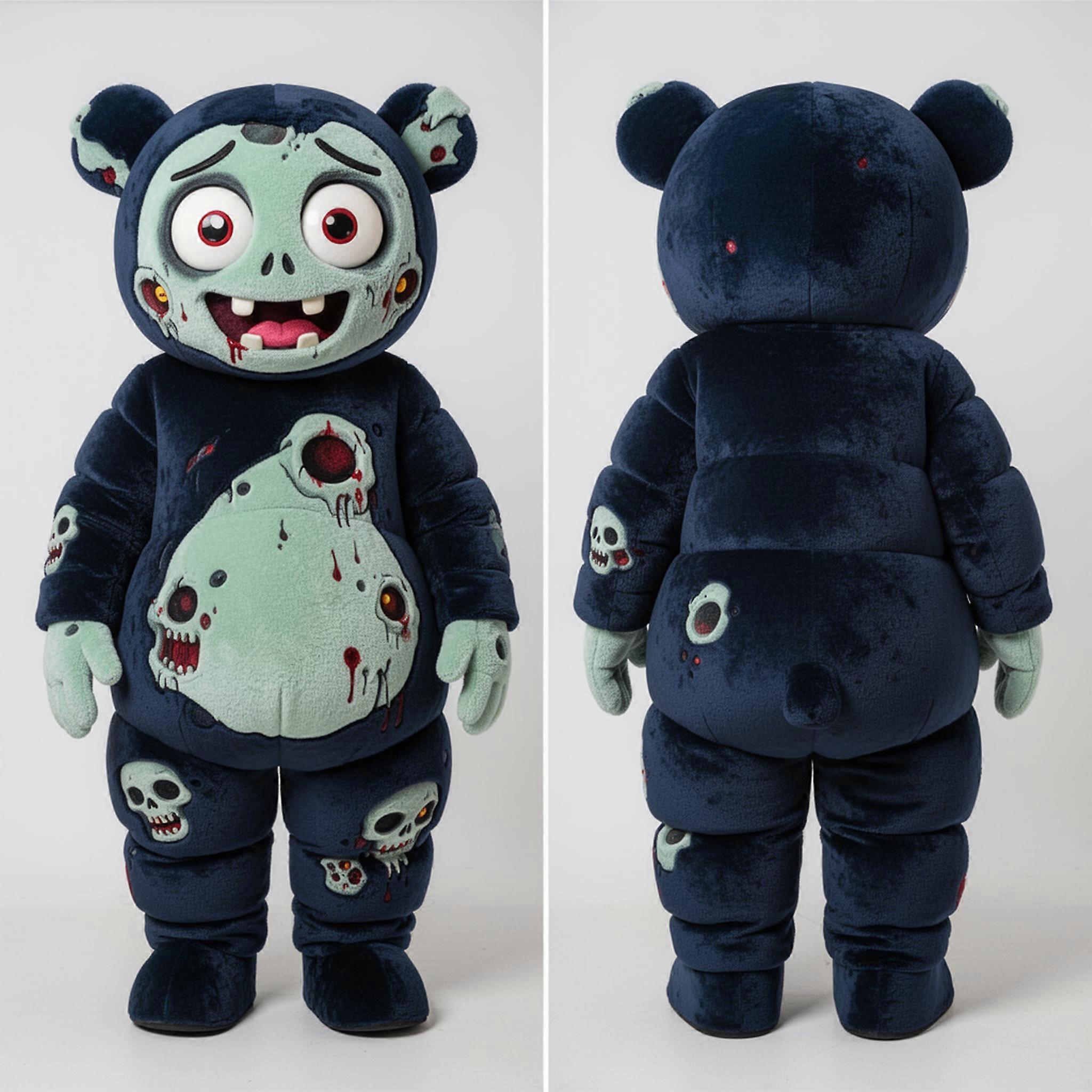 MASTICOT Navy Blue Mischievous Undead Mascot