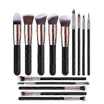 14 Pack Brush Of Synthetic Makeup Brush Sets, Foundation Brush, Concealer Brush, Eye Shadow Brush, Makeup Brush Set.