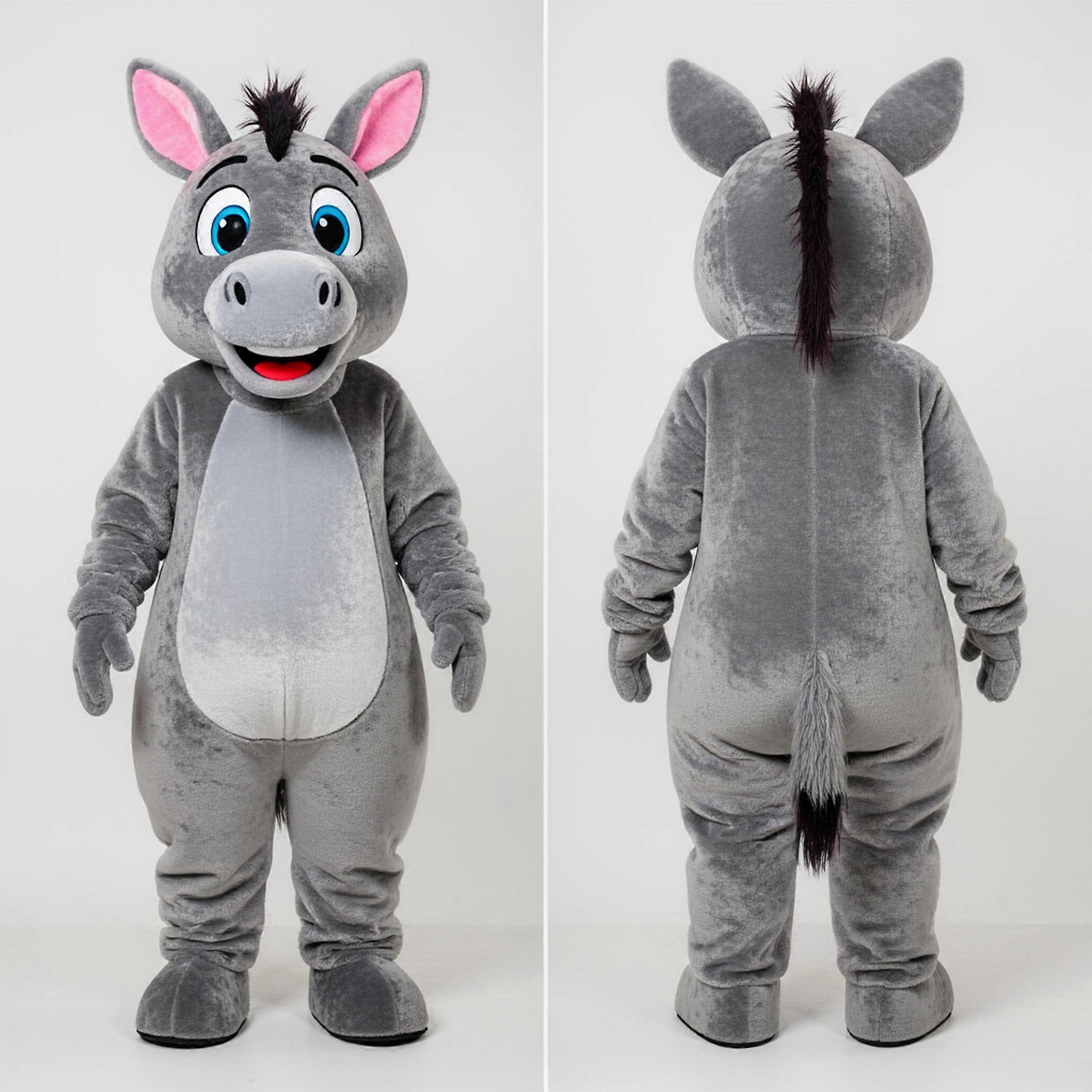 MASTICOT Muted Gray Striped Quagga Mascot