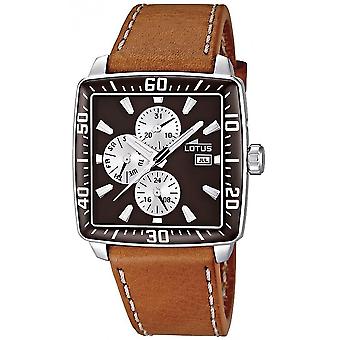 Lotus Quarz Analog Man Uhr mit Kuhfell Armband L15809/2